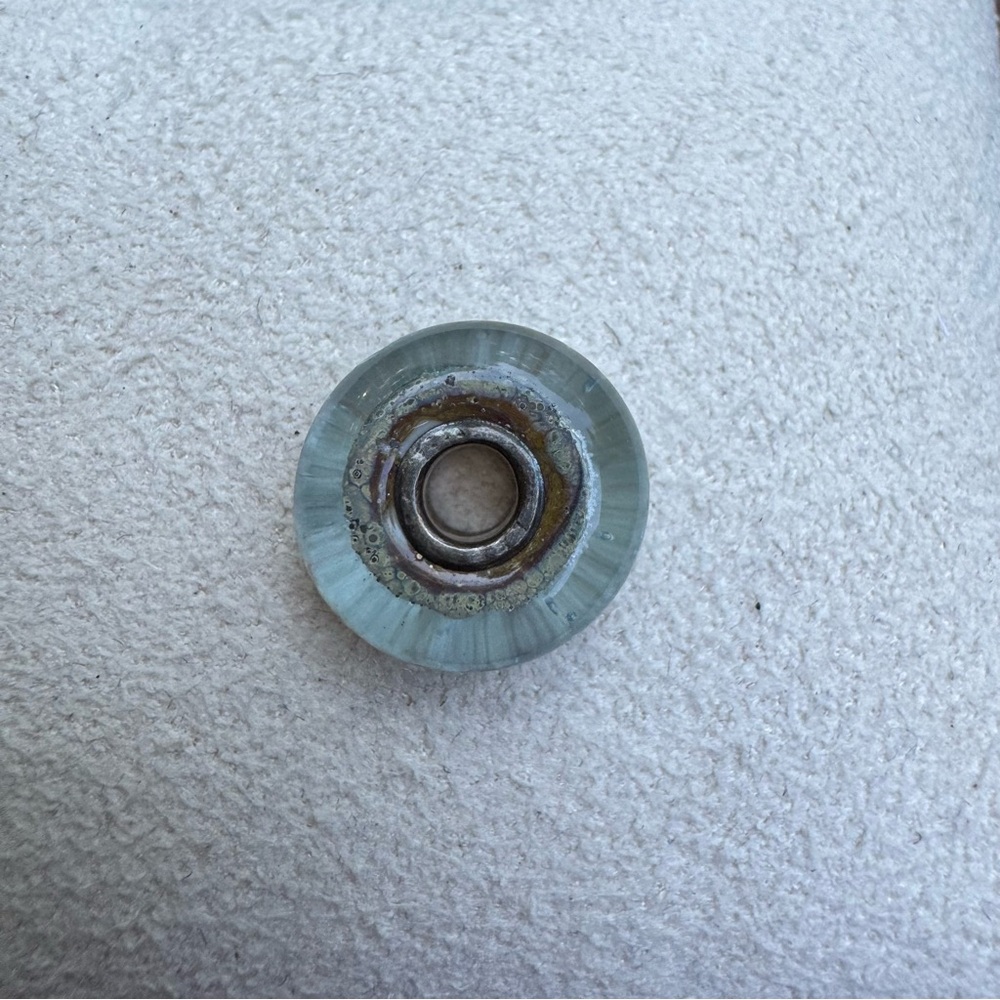 Trollbeads Silver Mountain TGLBE-20046 Retired Glass Bead 925S LAA - Picture 9 of 10